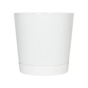 Novelty Full Depth Cylinder Pot, White, 12 Inch