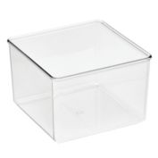 mDesign Plastic Drawer Organizer Bin for Closets - Clear