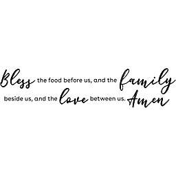 Farmlyn Creek Removable Kitchen Wall Stickers, Bless Food, Family, Love Between Us Decals (24.5 x 9 In)