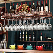 Kitcheniva Bar Wine Glass Vintage copper  Hanging Rack