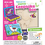 Works of Ahhh Craft Set - Llama Keepsake Box Classic Wood Paint Kit - Comes With Everything You Need