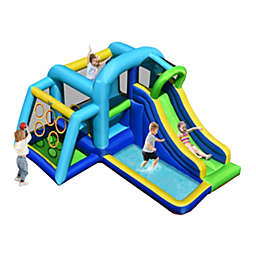 Slickblue 5 In 1 Kids Inflatable Climbing Bounce House without Blower