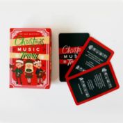 Gift Republic Christmas Music Trivia Card Game 100 Questions Multicolor