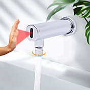 Stock Preferred Automatic Sensor Touchless Bathroom Sink Faucet in White
