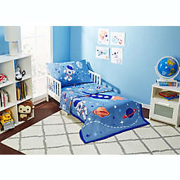 Everyday Kids Outer Space Adventures 4-Piece Toddler Bedding Set
