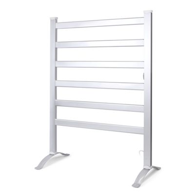 INNOKA 2-in-1 Towel Warmer and Drying Rack, Heated Towel Rack, Free Standing & Wall Mount (UL Certified) with 6 Bars & Aluminum Frame for Bathroom