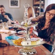 Stock Preferred Cake Stand Multifunctional Tower Dessert 2 Tiers