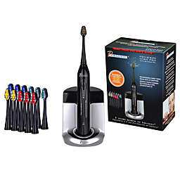 Pursonic S450 Deluxe Plus Sonic Rechargeable Toothbrush with built in UV sanitizer and bonus 12 brush heads included, Black