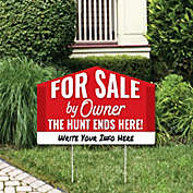 Big Dot of Happiness For Sale By Owner - Home Real Estate Yard Sign Lawn Decorations - The Hunt Ends Here Party Yardy Sign