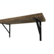 TX USA Steel TRI Bracket for Foster Shelf, Vertical Mount, Set of 2 - Black