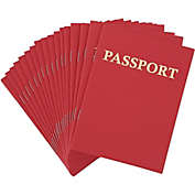 Juvale Blank Passport Notebooks for Kids Pretend Play, School Supplies (24 Pack)