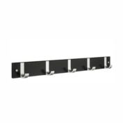 Smedbo Hook Rack Brushed Aluminium/Black Mdf