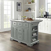 Crosley Furniture Julia Kitchen Island Gray/Stainless Steel