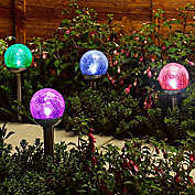 Infinity Merch 4 Pcs Color-Changing Outdoor Landscape Garden Light