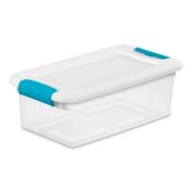 Sterilite Box Latching with lid Plastic White