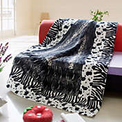 Blancho Bedding Happy Dream Patchwork Throw Blanket (86.6 by 63 inches)