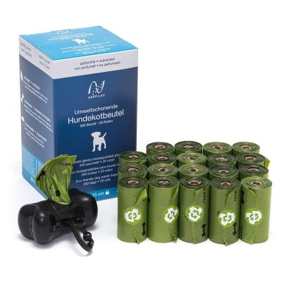 Happilax Biological Dog Poop Bags With Corn Starch, Poop Bags For Dogs Without Fragrance,