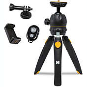 KODAK 9" Lightweight Mini Tripod for Camera, Webcam, Phone & Tablet, Tripod Mount Adjusts 2.25"-9"