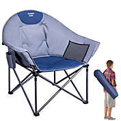 New Space Oversized Camping Patio Padded Lawn Chair with Carrying Ergonomic Outdoor Lounge