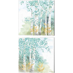 Great Art Now Natures Leaves by Beth Grove 14-Inch x 14-Inch Canvas Wall Art (Set of 2)