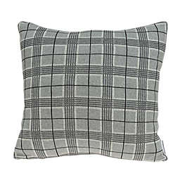 HomeRoots Elegant Gray Pillow Cover With Down Insert - 20