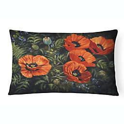 US Seller-set of 2 decorative pillows garden  poppy flower cushion cover 
