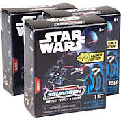 Star Wars Micro Galaxy Squadron Speeder Mystery Box Set, 3-Pack - Series 1 - Receive 3 of 5 Assorted Collectible Mini Vehicles and Figures - Age 8+