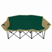 GoTEAM 3 Seat Portable Folding Couch - Foldable Travel Bench Chairs with Carry Case - Perfect for Beach, Camping, Fishing, Soccer and more