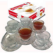 Eleganceinlife Tea Cup Set 12 Piece Cup & Saucer Set