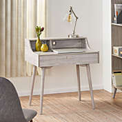 GDFStudio Elyse Mid Century Modern Finished Fiberboard Home Office Desk