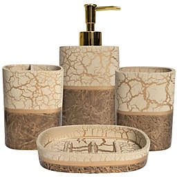 Sweet Home Collection - Parker Bath Accessory Collection, 4 Piece Set