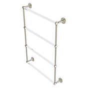 Allied Brass Clearview Collection 4 Tier 24 Inch Ladder Towel Bar with Twisted Accents