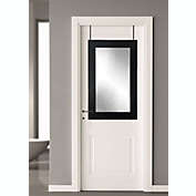 BrandtWorks Home Indoor Decorative Black Over the Door Silhouette Mirror - 22x38