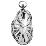 Modern Home Salvador Dali Inspired Melting Wall Clock - Marble Style Finish - Kitchen/Office/Bedroom Timepiece