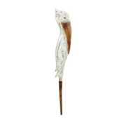 RAM Outdoor Decor Hand Painted Wooden Pelican Garden Stake