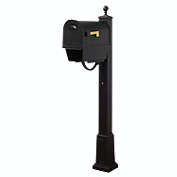 Special Lite Products Company Classic Curbside Mailbox With Newspaper Tube And Springfield Mailbox Post With Base