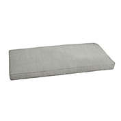 Outdoor Living and Style 3.25&#39; Granite Gray Sunbrella Indoor and Outdoor Bench Cushion