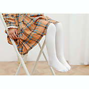 Laurenza&#39;s Girls White Ribbed Tights