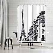 Americanflat 71" x 74" Shower Curtain, Paris by Claude Illustration
