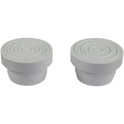 Pool Central Set of 2 White Swimming Pool Ladder Inside Bumper Plug Fittings for Handrails 2.25"
