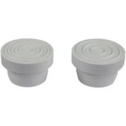 Pool Central Set of 2 White Swimming Pool Ladder Inside Bumper Plug Fittings for Handrails 2.25"