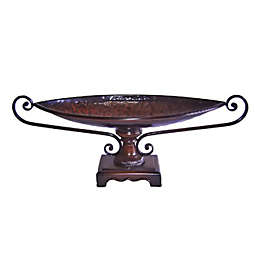 Cheungs Metal Oval Bowl On Stand Large