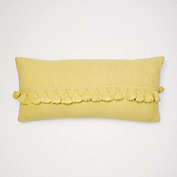 Dormify Harper Tassel Lumbar Pillow Cover 12" x 26" Sunshine