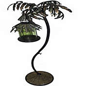Saltoro Sherpi Metal Hanging Lantern Tree Design Holder, Copper-
