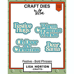 Lisa Horton --That Craft Place Lisa Horton Die Set  Festive Bold Phrases