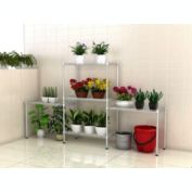 Stock Preferred 5-Layer Wire Storage Shelving Rack in 60"x22"x12" Silver