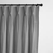 6ix Tailors Fine Linens Ancebridge Dove Gray Pinch Pleat Drapery Panel Pair