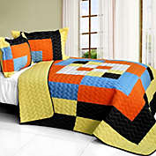 Blancho Bedding Twilight Romance 3PC Vermicelli - Quilted Patchwork Quilt Set (Full/Queen Size)