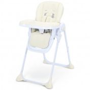 Costway Baby Convertible High Chair with Wheels-Beige