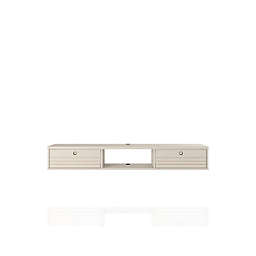 Manhattan Comfort. Liberty 62.99 Floating Office Desk in Off White.